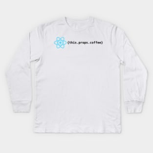 React Coffee Kids Long Sleeve T-Shirt